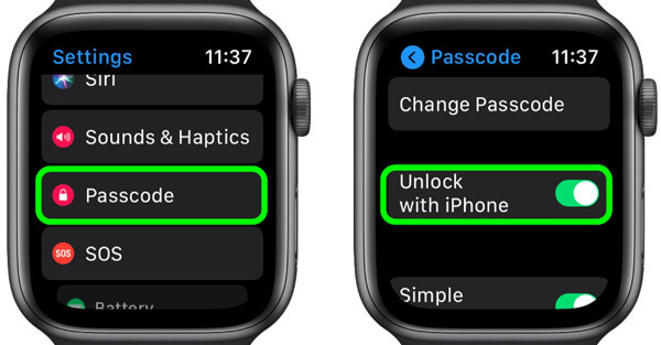 säkerhetskopiera iPhone trasig skärm med Apple Watch