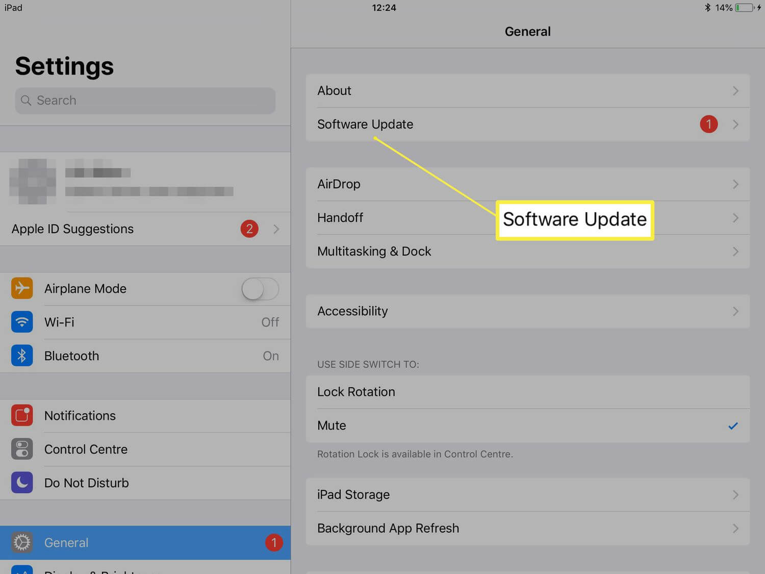 uppdatering iPad
