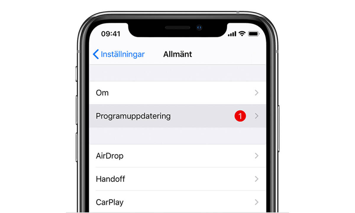 uppdatera iPhone