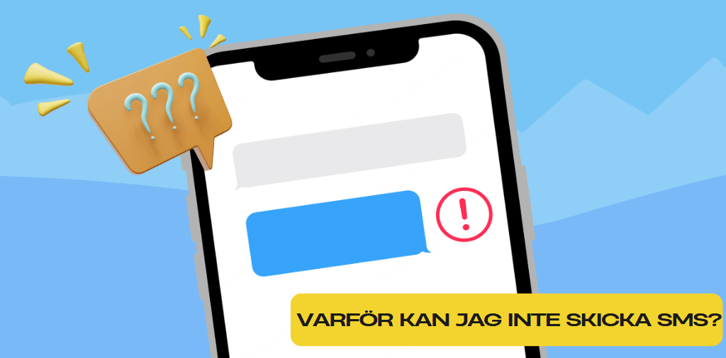 varför kan jag inte skicka SMS