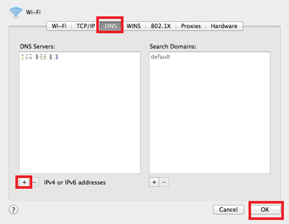 ändra DNS mac för att reparera mac wifi anslutning omöjligt