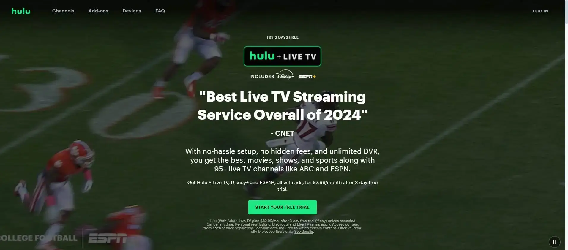 Hulu live tv-webbplatser jämförbara med Streameast