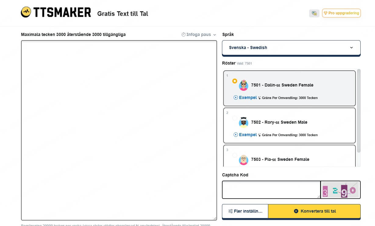 tts sverige online TTSmaker