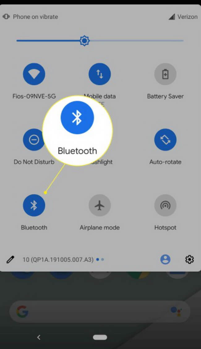 Désactivez Bluetooth Android