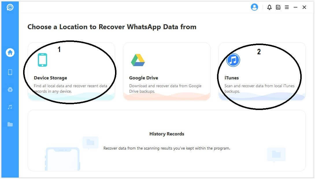 ChatsBack analyserar WhatsApp-data från iTunes backup