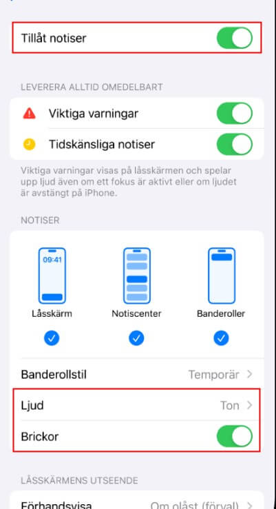 Aktivera WhatsApp-aviseringar på iPhone