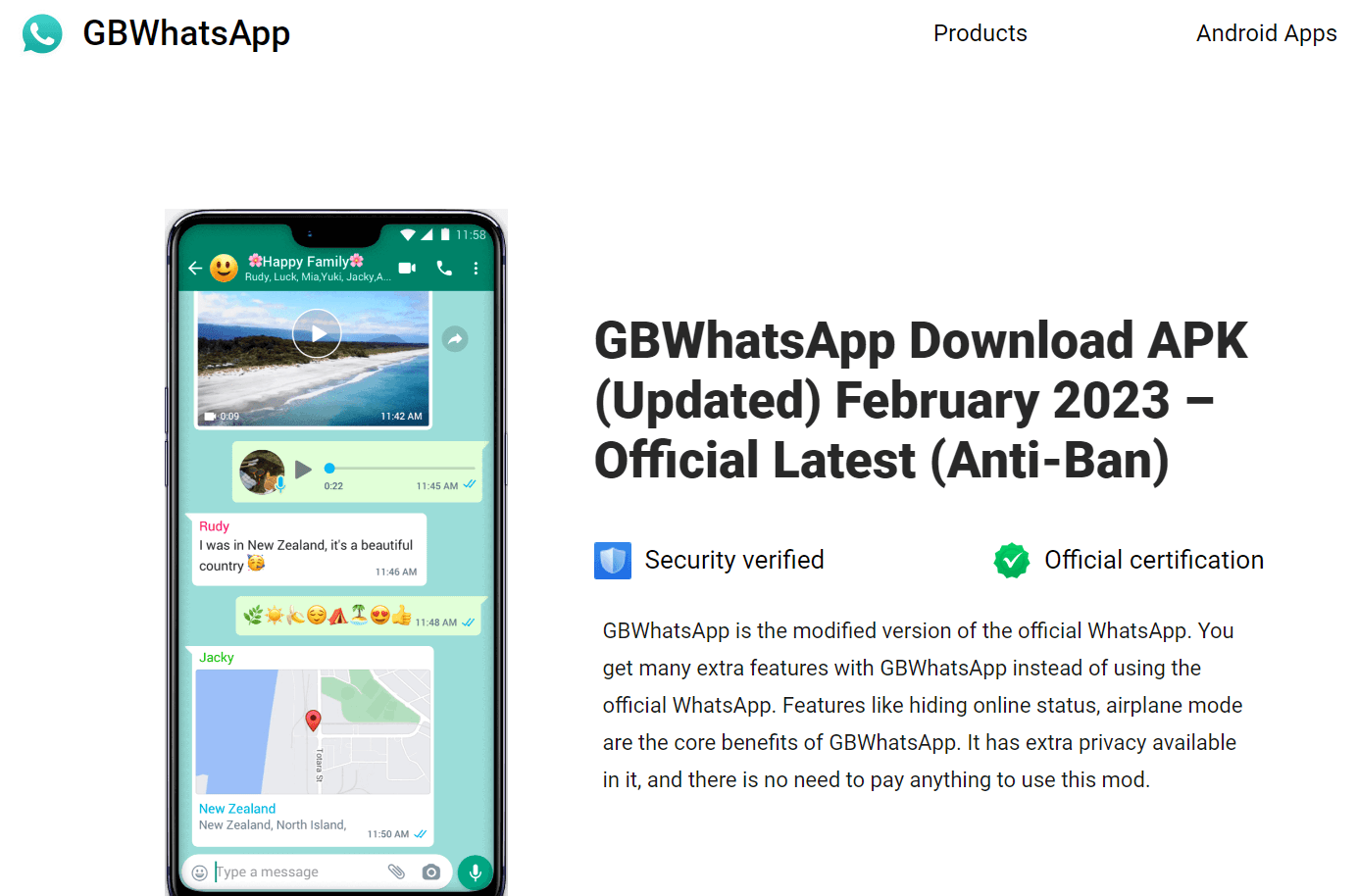 laddar man ner och uppdaterar GB WhatsApp