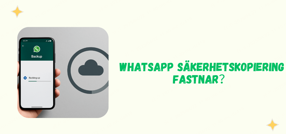 WhatsApp säkerhetskopiering fastnar