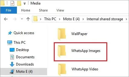 Överför WhatsApp-bilder från Android till Windows PC