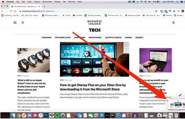 spara skärmdump mac