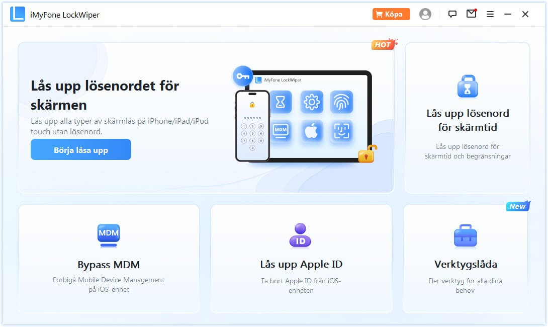 låsa upp iPhone-skärmen