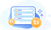 Importera/exportera GPX-filer