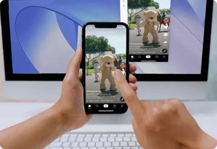 titta på korta videor på TikTok på datorn