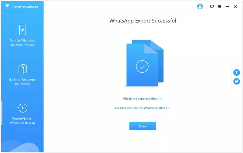 Förhandsgranska och exportera WhatsApp-foton