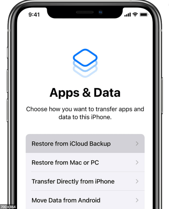 obnoviť zo zálohy iCloud