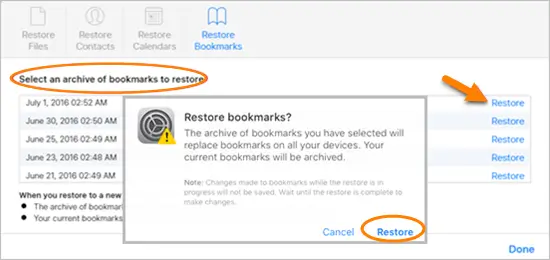 obnoviť históriu Safari z iCloud Web