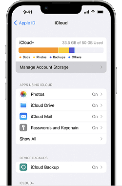 nastavenia Apple id icloud storage spravovať úložisko