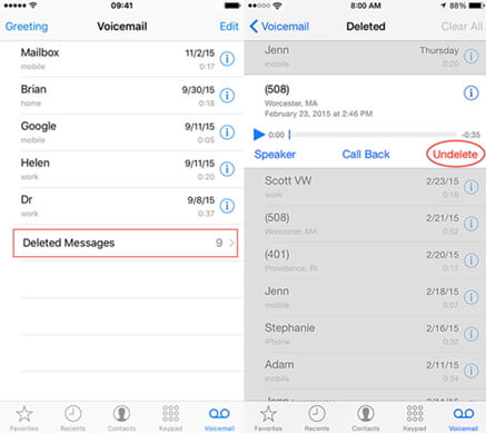 undelete-voicemail-from-deleted-messages- priečinok