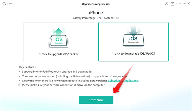 downgrade ios pomocou akejkoľvek opravy