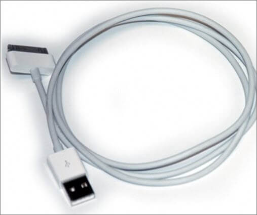 skontrolujte USB kábel pre iPhone