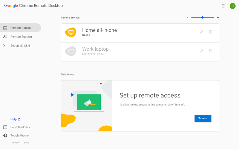 Chrome Remote Desktop