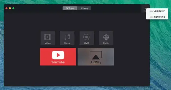 airplay z Windows PC do Apple TV s 5k prehrávačom