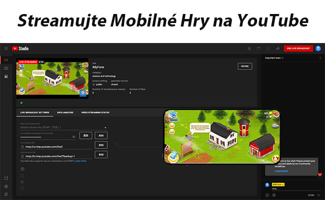 streamovať ios hry na youtube
