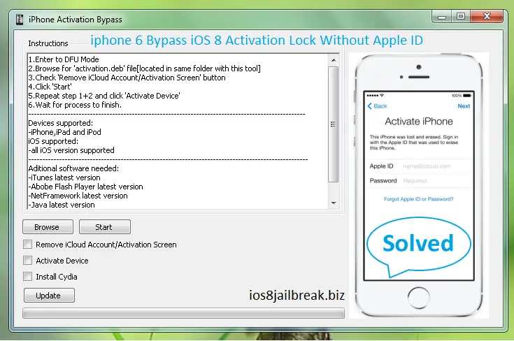 obíďte aktivačný nástroj iCloud