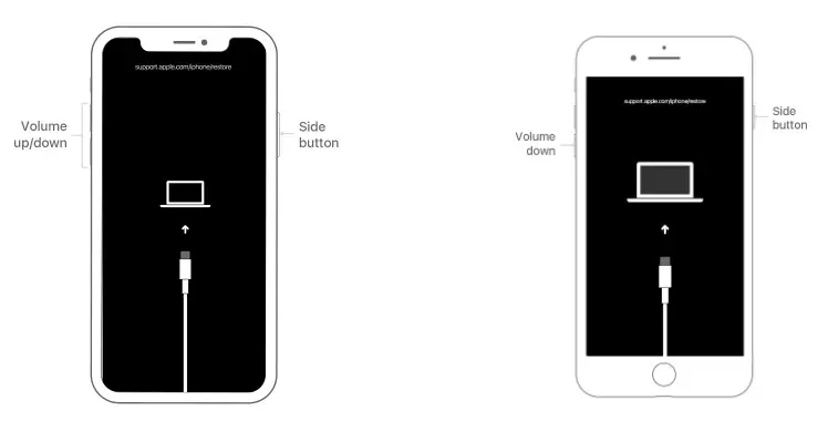 Vymažte uzamknutý iPhone pomocou režimu obnovenia