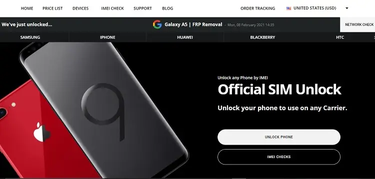 Official Sim Unlock