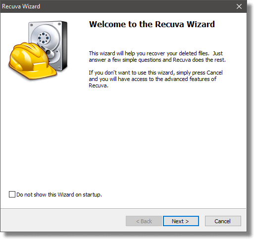download and launch recuva