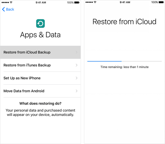 obnovi iz icloud varnostne kopije
