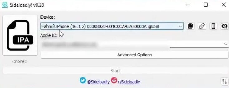 сајдујте SpooferPro на iPhone