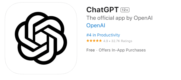 ดาวน์โหลดแอพ ChatGPT iOS ฟรี