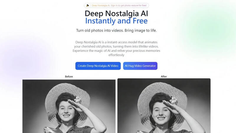ทำภาพเก่าให้เคลื่อนไหวด้วย Deep Nostalgia