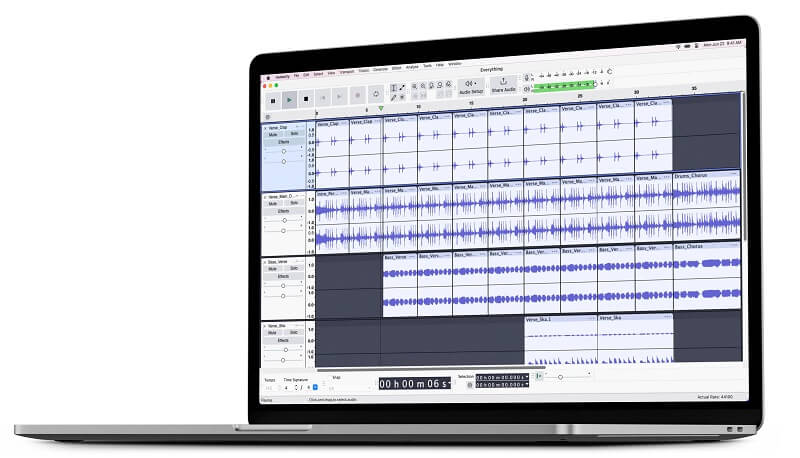 โปรแกรมอัดเสียงในคอม Windows ด้วย Audacity