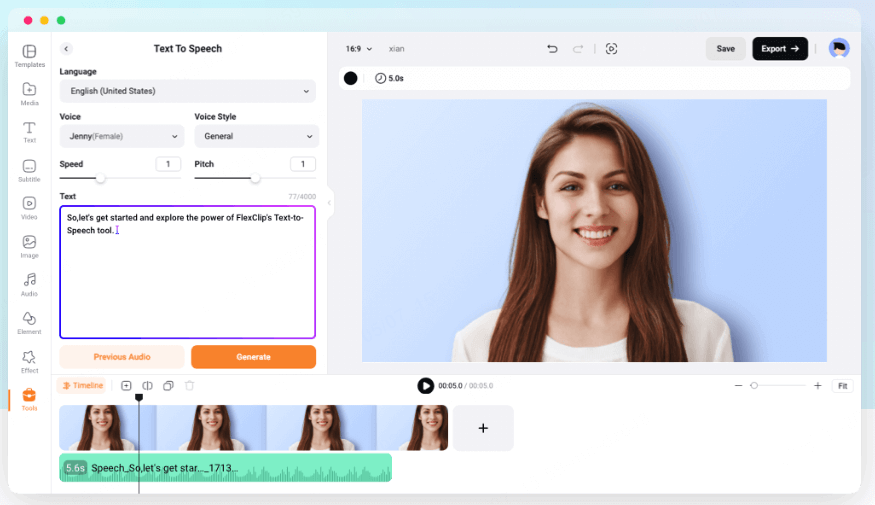 AI พากย์เสียงด้วย Canva AI Voice Generator