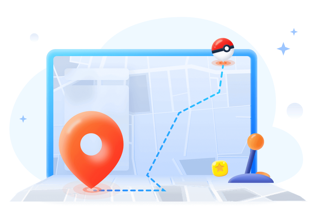 แผนที่ Pokémon GO ของ iMyFone AnyTo