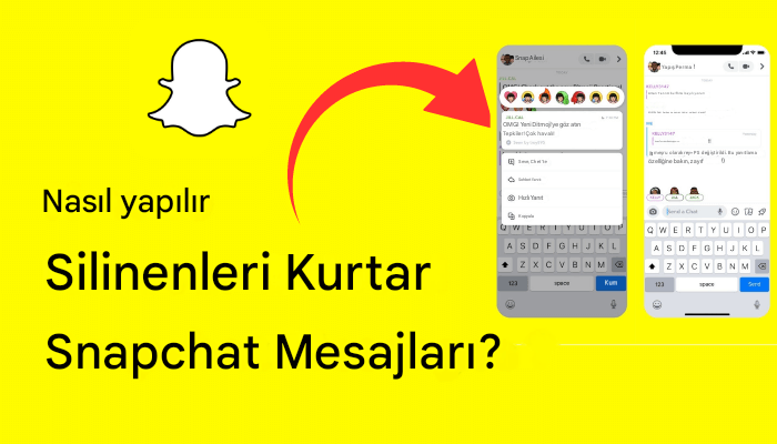 Silinen snapchat mesajları nasıl geri getirme?