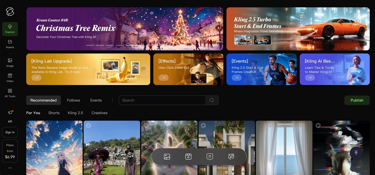 開啟 AI 影片生成工具 Kling AI