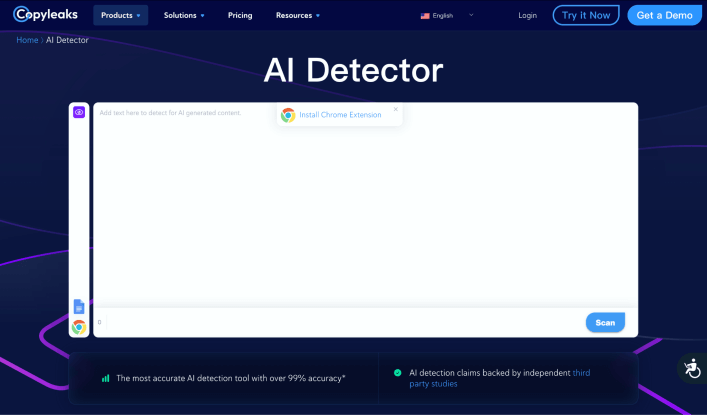 Copyleaks 檢查抄襲網站