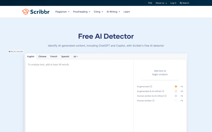 Scribbr 論文檢查抄襲網站