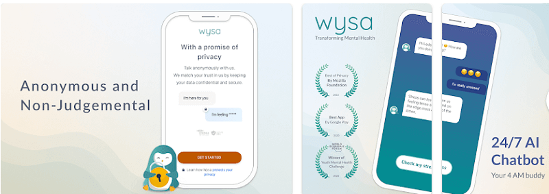人工智能聊天App Wysa