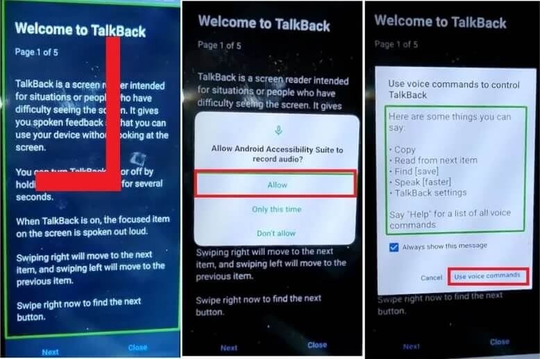 TalkBack使用語音訪問