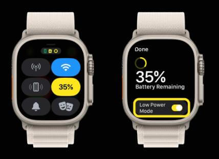 控制中心開啟 Apple Watch  低耗電模式