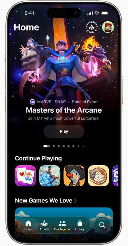 iOS 26 Apple Games 上線
