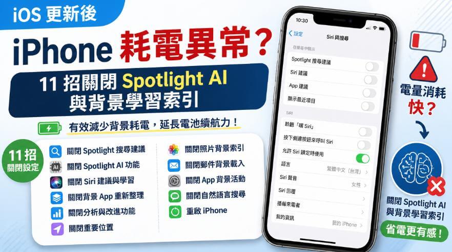 iPhone 更新後耗電