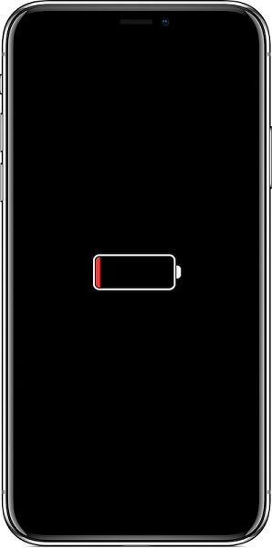 iPhone電量耗盡自動關機
