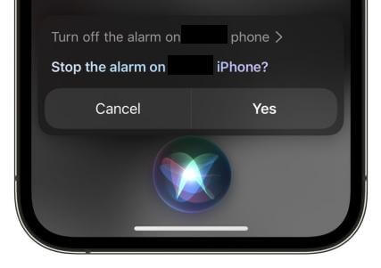 喊 Siri 將 iPhone 鬧鐘關掉 