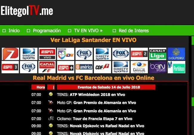 Elitegol TV 免費足球直播網站